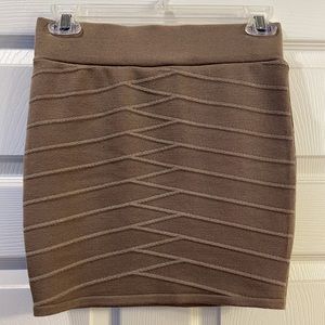 Apricot Lane Debut Mini stretch skirt-beige.